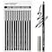Erinde 12PCS Black Eyeliner Pencil Set Soft Black Eye Liner Eyebrow pencil Waterproof Natural Matte Hypoallergenic Eyeliners Makeup Pencils Easy to Color Long Lasting Halloween Makeup for Women
