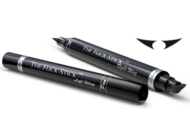 The Flick Stick Winged Eyeliner Stamp For Quick and Easy Cat Eye Makeup SmudgeProof Waterpoof Eye Liner Cat Eye Stencil Makeup Tool Wingliner Liquid Eyeliner Pens 12mm Vintage Midnight Black