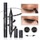 docolor Eyeliner Stamp 2In1 DoubleEnded Winged Eyeliner Stamp Liquid Winged Eye Liner Pen Waterproof Smudgeproof Long Lasting Formula for Precise Cat Eye Makeup 1PCBlack