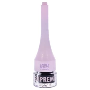 Carter Beauty Supreme Gel Liner Super Soft Creamy Pigmented Eyeliner Formula FineTipped Precise Applicator Tool Vegan And Cruelty Free Formula Safe For Sensitive Eyes Jet Black 007 OZ