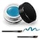 Erinde Gel Cream Eyeliner HighIntensity Pigments SmudgeProof Waterproof Long Lasting Eyeshadow Primer with 2PCS Eyeliner Brushes 10 Water Blue