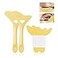 Deacocal Eyeliner Stencils 4Pcs Reusable Silicone Eyeliner Aid Mascara Shield Eyeliner Eyelash Eyeshadow Lipstick Applicator Guide Tool Multifunctional Eye Makeup Tool Easy to Use Yellow