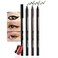 evpct 3Pcs Black Dark Brown Brown Gel Glitter Matte Metallic Eyeliner Pencils Set for Women Waterproof Smudge Proof lapiz de ojos delineador de ojos contra el agua Eye Liner Makeup 01 02 16