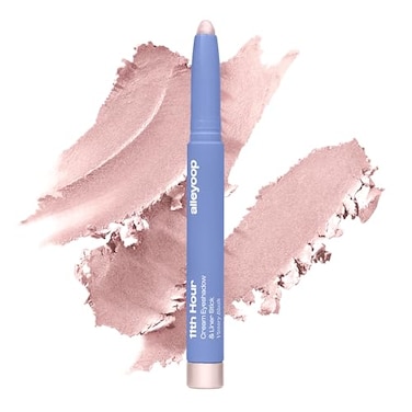 ALLEYOOP 11th Hour Waterproof Cream Eyeshadow Stick LongLasting Eye Shadow Pencil Eyeliner Cream to Powder Stick Highlighter SmudgeProof Eyeshadow Shimmer Light Pink shimmer