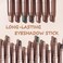 DekRion Eyeshadow Stick ShimmerCream Eye Shadow Pencil Eye Shadow Sticks LongLasting Waterproof GlitterEyeshadows Stick with Soft Brush for Eyeshadows Makeup01Silverywhite