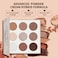 docolor Neutral Eyeshadow Palette 9 Colors Nude Brown Eyeshadow Palette Eye Shadow Palette Makeup Palettes with Velvety and Silky Finishes Highly Pigmented Mattes Shimmers Glitter Eye Makeup Palettes