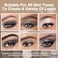 evpct 6 Colors Smokey Grey Eyeshadow Palette Black Smoky Gray White Silver Taupe Glitter Sparkle Shimmer Matte High Pigment Mini Travel Eye shadow Palette Makeup for older Women Long Lasting