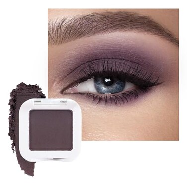 evpct Matte Shimmer Eggplant Purple Eyeshadow Palette Makeup for Older Women Brown Eyes Deep Dark Mauve Plum Purple Cream Eye Shadow Palette Single for Older Women Monochrome Long Lasting Eyeshadow