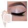 evpct Pear White Shimmer Single Eye shadow Palette Makeup for Older Women Glitter Sparkly Pearl Shimmer Cream Eyeshadow Palette Brightener Make up High Pigment Waterproof Monochrome Mini Eyeshadow