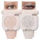 FeiCuiYun 2Pcs Glitter Shimmer Sparkle Eyeshadow Palette Makeup for Green Blue Eyes Light BrownSliver Glitter Shimmer eyeshadow Palette Cream Iridescent Single Monochrome Eye Shadow Makeup