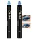 Kaely 2Pcs Bright Blue Eyeshadow Stick for Older Women Metallic Shimmer Glitter Cream Eye Shadow Pencil Crayon Light Blue Eyeliner Waterproof Halloween Makeup 1113