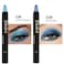 Kaely 2Pcs Bright Blue Eyeshadow Stick for Older Women Metallic Shimmer Glitter Cream Eye Shadow Pencil Crayon Light Blue Eyeliner Waterproof Halloween Makeup 1113