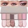 Kaely 6 Color Mini Pink Eyeshadow Palette Makeup Highly Pigmented Eye Shadow Palette Waterproof Natural Glitter Shimmer Eye Shadow Palette paleta de sombras de ojos Vegan Crueltyfree 08