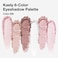 Kaely 6 Color Mini Pink Eyeshadow Palette Makeup Highly Pigmented Eye Shadow Palette Waterproof Natural Glitter Shimmer Eye Shadow Palette paleta de sombras de ojos Vegan Crueltyfree 08