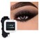 Kaely Pressed Single Eyeshadow Makeup Deep Black Matte Highly Pigmented Monochrome Eye Shadow Palette Waterproof Neutral Powder Mini Eyeshadow sombras para ojos Lightweight Blendable 04