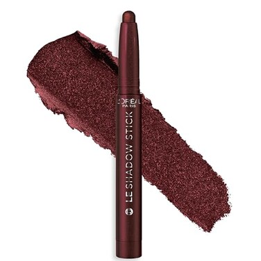 L'Oreal Paris LOreal Paris Makeup Le Shadow Stick Eyeshadow Blendable SmudgeResistant Smokey Cream Eyeshadow 125 Starry Bordeaux