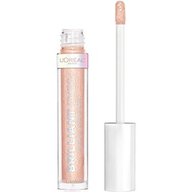 L'Oreal Paris LOreal Paris Brilliant Eyes Shimmer Liquid Eye Shadow Longwearing Lasting Shimmer Crease Resistant FlakeProof Precision Applicator Quick Dry NonGreasy Diamond Drop 01 oz