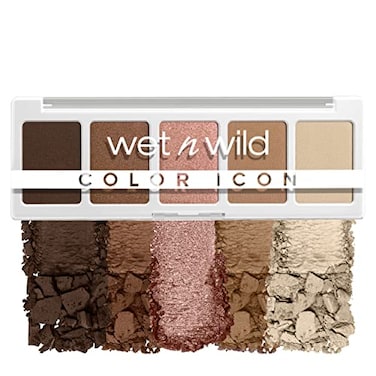 wet n wild Color Icon Eyeshadow Makeup 5 Pan Palette Matte Shimmer Metallic Long Wearing Rich Buttery Pigment Cruelty Free Walking On Eggshells