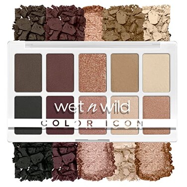 wet n wild Color Icon 10Pan Eyeshadow Makeup Palette Brown Nude Awakening Long Lasting Shimmer Metallic Glittery Matte Rich Smooth Pigment Cruelty Free