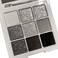 Go Ho Black Grey Silver Smoky Eyeshadow Palette9 Colors MatteShimmer Eye Makeup PaletteGoth Eye Shadow Pallets for WomenWaterproof Cool Eye Shadow Palette Makeup with Prism Mirror