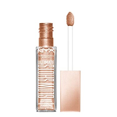 NYX PROFESSIONAL MAKEUP Ultimate Glow Shots Liquid Eyeshadow LongLasting Shimmer Eye Shadow with Vitamin C Highkey Lychee