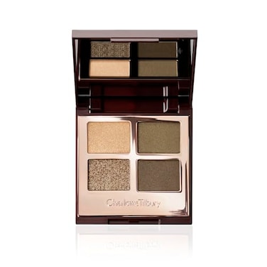 Charlotte Tilbury Luxury Palette Eyeshadow Shimmer Metallic Satin Matte Eyeshadow Quad with a Rich Powder Formula Includes 4 Complementary Shades The Rebel