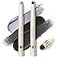 LUXAZA PRO 2PCS Eyeshadow Makeup Stick Cream Shimmer Eyeshadow Highlighter Makeup Eye Brightener Pencil Sticks Cosmetics with Builtin Brush and Sharpener S5M6 GothTown