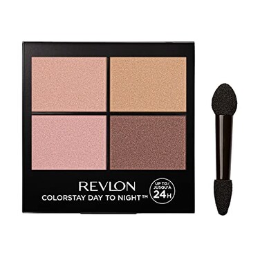 REVLON Revlon ColorStay Day to Night Eyeshadow Quad Longwear Shadow Palette with Transitional Shades and Buttery Soft Feel Crease Smudge Proof 505 Decadent 016 Oz
