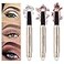 LOKFAR 3 PCS EyeShadow Stick Makeup Cosmetics Eye Brightener Waterproof Rotatable Cream Eye Shadow Pencil Glitter Shimmer Eyeshadow Stick with Sponge Brush for Eye Makeup 010203
