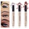LOKFAR 3 PCS EyeShadow Stick Makeup Cosmetics Eye Brightener Waterproof Rotatable Cream Eye Shadow Pencil Glitter Shimmer Eyeshadow Stick with Sponge Brush for Eye Makeup 010203