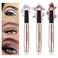 LOKFAR 3 PCS EyeShadow Stick Makeup Cosmetics Eye Brightener Waterproof Rotatable Cream Eye Shadow Pencil Glitter Shimmer Eyeshadow Stick with Sponge Brush for Eye Makeup 010203