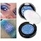 Afflano Holographic Eyeshadow Glitter Color Change Multichrome Eyeshadow Silver Blue Shimmer Metallic Eye Makeup Sparkling Pigment Chameleon Duo Chrome Eye shadow for Blue Eye Makeup