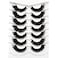 Pooplunch False Eyelashes Cat Eye Look 18MM Dramatic Volume Thick Wispy Long Faux Mink Lashes Fake Eyelash Strips 7 Pairs Pack