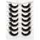 Pooplunch False Eyelashes Cat Eye Look 18MM Dramatic Volume Thick Wispy Long Faux Mink Lashes Fake Eyelash Strips 7 Pairs Pack