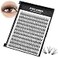 Vayator VAYATOR Cluster Lashes 10D20D40D50D Eyelash Clusters Mixed Tray Wispy Lash Clusters Extensions D Cluster Eyelash Extensions Individual Lashes DIY Lash Extension 20D17mm