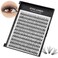 Vayator VAYATOR Cluster Lashes 10D20D40D50D Eyelash Clusters Mixed Tray Wispy Lash Clusters Extensions D Cluster Eyelash Extensions Individual Lashes DIY Lash Extension 20D17mm