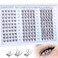 zanlufly Clear Band Lash Clusters Natural Lash Extensions Wispy Cluster Eyelash Extensions 1014mm C Curly Eyelash Clusters DIY Individual lashes 150PCS Cluster Lashes by