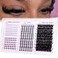 Boahankuke Wispy Lash Clusters with Spikes Volume Eyelash Clusters with 2 Styles Bottom Lashes 100D Mink Cluster Eyelash Extensions 380PCS Spiky Individual Lashes with Bottom Lash Clusters by