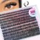 Pleell Lash Clusters 330Pcs Cluster Eyelash Extensions 40D Individual Lashes Fluffier D Curve Lash Clusters Extension DIY Wispy Volume False Eyelashes Clusters