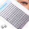 TNFVLONEINS Wispy Lash Clusters Natural Eyelash Clusters Clear Band Cluster Eyelash Extensions CCCurly Individual Lashes Clusters 816MM Lash Extension DIY Cluster Eyelashes Pack by