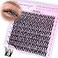 Geeneiya FLORA Lash Clusters 818MM Wispy Eyelash Clusters Natural Cluster Lashes for Beginners Waterproof Cluster Eyelash Extensions DIY Lashes Not Kit