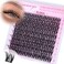 Geeneiya FLORA Lash Clusters 818MM Wispy Eyelash Clusters Natural Cluster Lashes for Beginners Waterproof Cluster Eyelash Extensions DIY Lashes Not Kit
