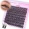 Geeneiya FLORA Lash Clusters 818MM Wispy Eyelash Clusters Natural Cluster Lashes for Beginners Waterproof Cluster Eyelash Extensions DIY Lashes Not Kit