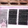 EYDEVRO Lash Clusters with Spikes Wispy Eyelash Clusters Kit 1220mm Spikes Lash Clusters 1018mm 80D 100D Volume Cluster Eyelash Extensions Cluster Lashes Kit Individual Lashes Lash Bond and Seal