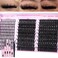 EYDEVRO Lash Clusters with Spikes Wispy Eyelash Clusters Kit 1220mm Spikes Lash Clusters 1018mm 80D 100D Volume Cluster Eyelash Extensions Cluster Lashes Kit Individual Lashes Lash Bond and Seal