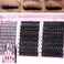 EYDEVRO Lash Clusters with Spikes Wispy Eyelash Clusters Kit 1220mm Spikes Lash Clusters 1018mm 80D 100D Volume Cluster Eyelash Extensions Cluster Lashes Kit Individual Lashes Lash Bond and Seal