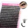 FADLASH Lash Clusters 100D Thick Eyelash Clusters Volume Cluster EyelashExtensions 816mm Individual Lashes C Curl Lash Extension Clusters 3D Effect 100D007C816mm