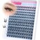 PVDKIW Wispy Lash Clusters Natural Lashes Clusters C Curl Eyelash Clusters Pestaas Postizas Naturales Anime Cluster Eyelash Extensions 1016mm DIY False Eyelashes 144Pcs Individual Lashes