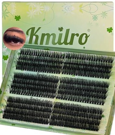 kmilro Kmilro Lash Clusters 1420mm Volume Cluster Eyelash Extensions Thick Eyelash Clusters 480pcs Waterproof Wispy Individual Lashes Soft False Eyelashes DIY Lash Extension 150D180D200D
