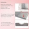 myaokue-up Beauty Salon Eyelash Extension Velvet Lash Pillow Beauty Salon Memory Foam Neck Pillow for Lash Extension Grafting Make Up Side Pockets for ToolsGrey